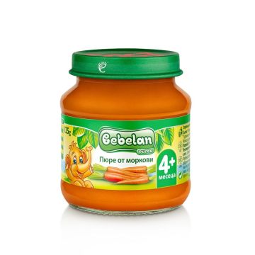 Bebelan Puree Пюре от моркови за деца от 4 месечна възраст x125 грама - 5951