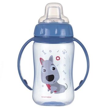 Canpol babies Спортна чаша със силиконов накрайник за деца над 6 месеца x320 мл, цвят син