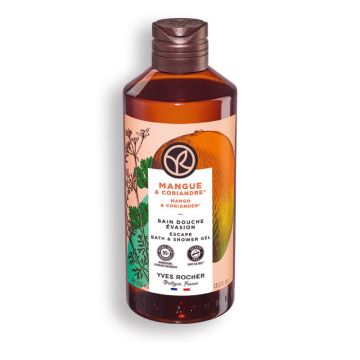 Yves Rocher Bain Nature Душ гел за тяло Манго и кориандър x400 мл