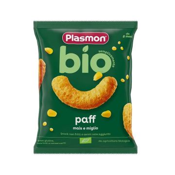Plasmon Bio Хрупанки с царевица и просо за деца над 8 месечна възраст x15 грама
