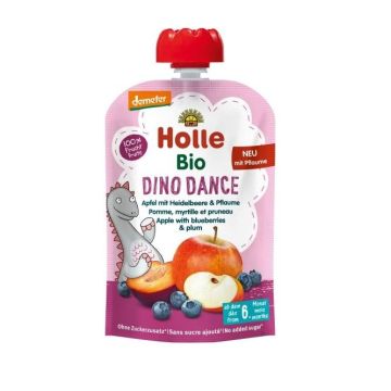 Holle Organic Деметер Пюре ябълка, боровинки и сливи за деца от 6-тия месец x100 грама