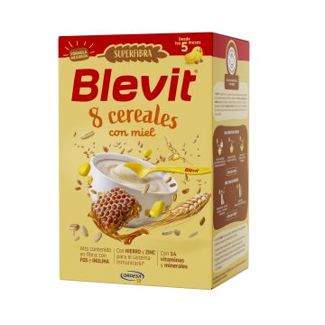 Blevit Superfiber Каша с 8 зърнени храни и мед за деца над 6 месеца x500 грама
