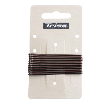 Trisa Фиби за коса, цвят Кафяв х12 броя