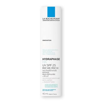 La Roche-Posay Hydraphase HA UV Rich Хидратираща 72-часова грижа за лице SPF25 за дехидратирана кожа x40 мл