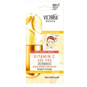 Victoria Beauty Vitamin C Age Pro SOS Лист маска за лице x20 мл