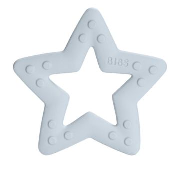 BIBS Гризалка Звезда 0+месеца, Baby Blue