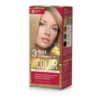 Aroma Color Дълготрайна крем-боя за коса, 35 Светло рус