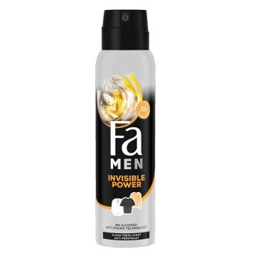 Fa Men Xtreme Invisible Power Део спрей против изпотяване за мъже х150 мл