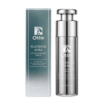 Ottie Platinum Aura Подмладяващ серум за лице с черен хайвер и платина x40 мл