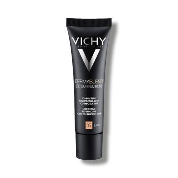 Vichy Dermablend 3D Correction Фон дьо тен за мазна кожа, 35 Пясък