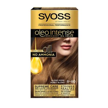Syoss Oleo Intense Трайна крем боя за коса без амоняк, цвят 8-60 Медено Рус