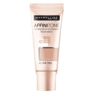 Maybelline Affinitone Фон дьо тен за всеки тип кожа, 42 Dark Beige