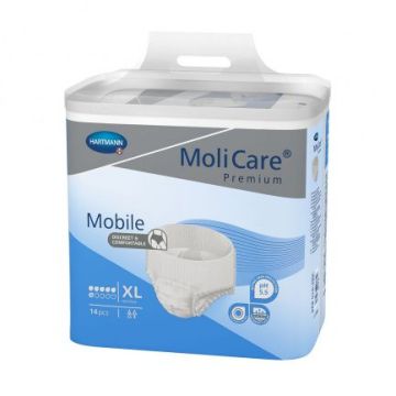 Hartmann MoliCare Mobile Абсорбиращи памперс-гащи за възрастни, 6 капки, XL x14 броя