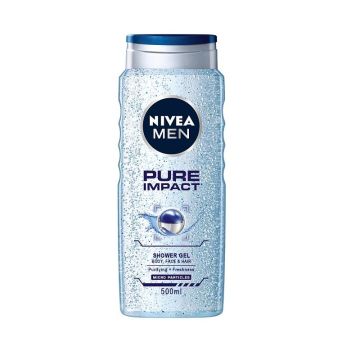 Nivea Men Pure Impact Душ-гел за тяло, лице и коса х500 мл