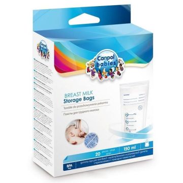Canpol babies Торбички за съхранение на кърма x20 броя