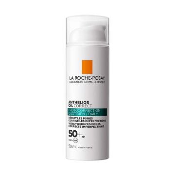 La Roche-Posay Anthelios Oil Correct Гел крем за лице за ежедневна фотопротекция и фотокорекция SPF50+ x50 мл