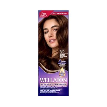 Wellaton Трайна боя за коса за наситен цвят, 4/15 Средно кафяво