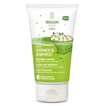 Weleda Kids 2 в 1 Душ-гел и шампоан за деца "Освежаващ лимон" x150 мл