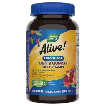 Alive Мултивитамини за мъже без захар х80 желирани таблетки Nature's Way