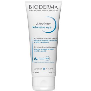 Bioderma Atoderm Intensive Eye Грижа 3-в-1 за много сухи, раздразнени до атопични клепачи x100 мл