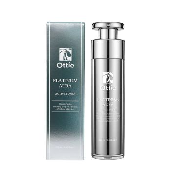 Ottie Platinum Aura Подмладяващ тонер за лице с черен хайвер и платина x120 мл