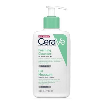 CeraVe Измиващ гел-пяна за лице и тяло за мазна кожа х236 мл