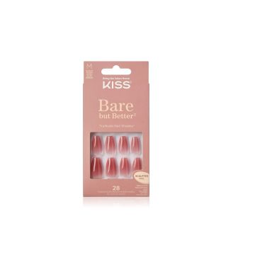 Kiss Bare But Better Изкуствени нокти х28 броя, Medium