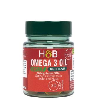 Веган Омега 3 масло от водорасли х30 капсули Holland and Barrett