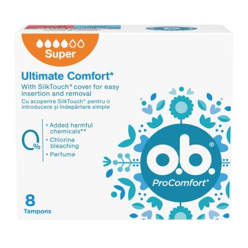 O.B. ProComfort Super Дамски тампони х8 броя