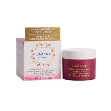 Lumene Nordic Bloom Lumo Vitality Ревитализиращ дневен крем за лице против бръчки с пре-ретинол х50 мл