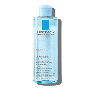 La Roche-Posay Ultra Мицеларна вода за лице за реактивна кожа x400 мл