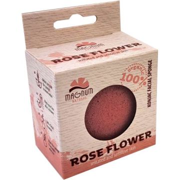 Magnum Natural Гъба за лице с конджак и роза - 412