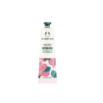 The Body Shop British Rose Крем за ръце с аромат на роза x30 мл