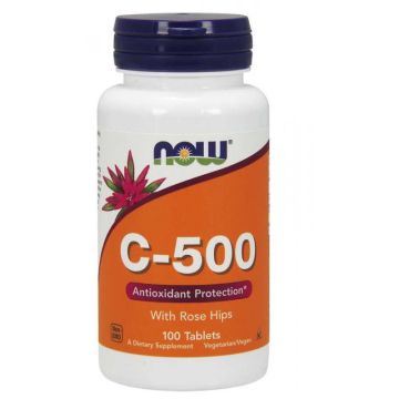 Витамин C 500мг х100 таблетки Now Foods