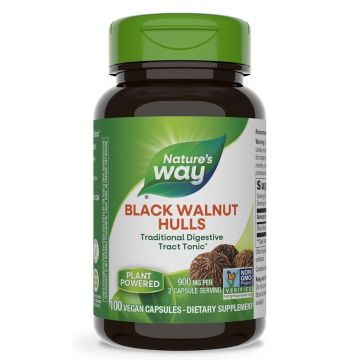 Black Walnut Черен орех Шушулка 500 мг х100 капсули Nature's Way