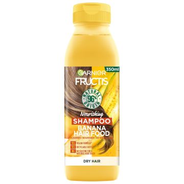 Garnier Fructis Banana Hair Food Подхранващ шампоан за суха коса с банан х350 мл
