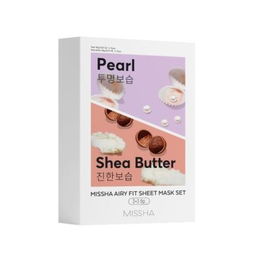 Missa Комплект маски за лице Pearl & Shea Butter 2х3 броя