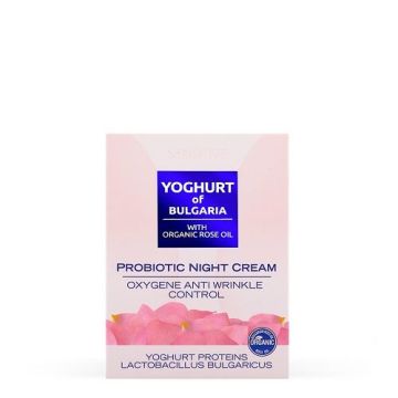 Biofresh Yoghurt of Bulgaria with Organic Rose Oil Пробиотичен нощен крем за лице против бръчки х50 мл