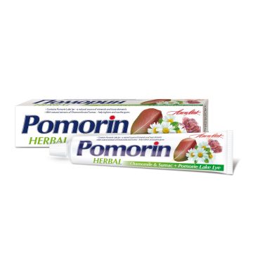 Pomorin Herbal Паста за зъби с лайка и смрадлика x100 мл
