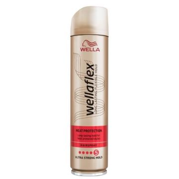 Wellaflex Heat Creations 5 Лак за коса с топлинна защита с много силна фиксация х250 мл