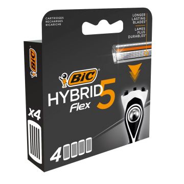 BIC Flex 5 Hybrid  Резервни глави за самобръсначка x4 броя
