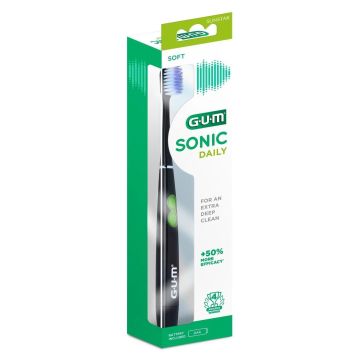 Gum Sonic Daily Soft Електрическа четка за зъби, черна