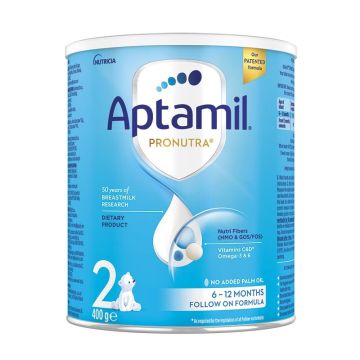 Aptamil 2 Pronutra Преходно мляко за кърмачета от раждането от 6 до 12 - месечна възраст x400 грама