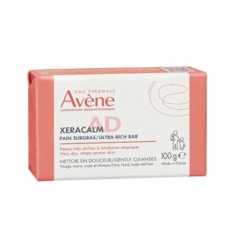Avene XeraCalm A.D. Свръхобогатен сапун за много суха, чувствителна и склонна към атопия и сърбежи кожа х100 грама