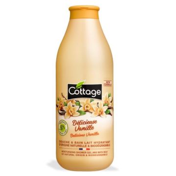 Cottage Delicious Vanilla Душ гел и пяна за вана с аромат на ванилия x750 мл