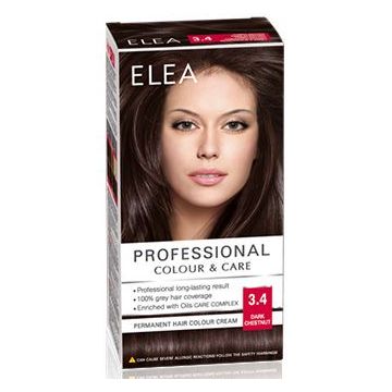 Elea Professional Боя за коса, цвят 3,4 Dark Chestnut