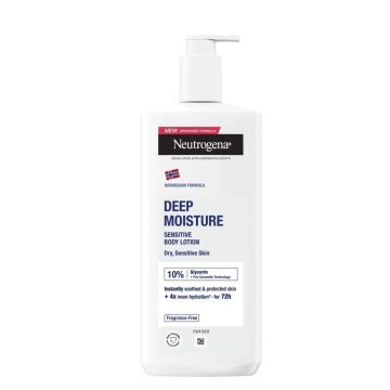Neutrogena Norwegian Formula Дълбоко хидратиращ хипоалергенен лосион за суха и чувствителна кожа x400 мл