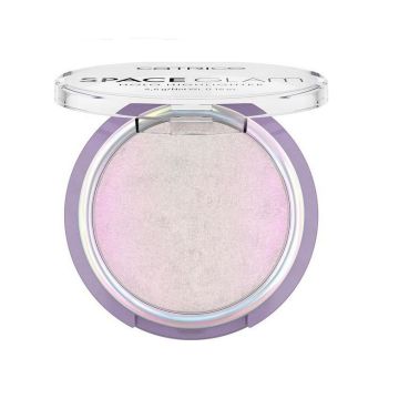 Catrice Glam Holo Интензивен холографски хайлайтър на прах в нюанси на розово, златисто и лайм, 010 Beam Me Up!