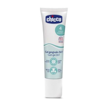 Chicco gel gengivale 2in1 Мултифункционален гел за венци с Лайка за бебета над 4 месеца х30мл