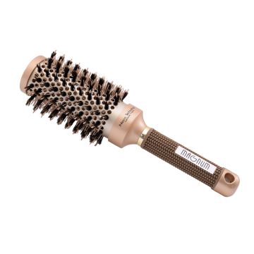 Magnum Feel The Style Керамична кръгла четка за коса с естествен косъм, 348